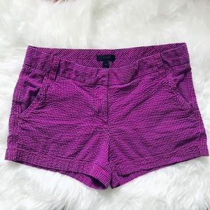 J.Crew Pink and Purple Seersucker Shorts